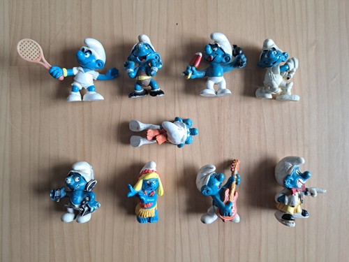 Vintage original smurf figures - smurf,