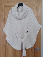 New Look Poncho Size M Cream