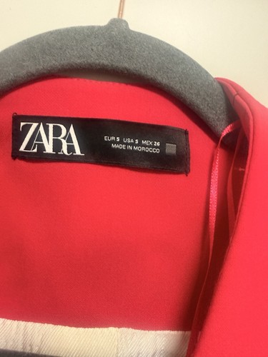 Zara women red solid - zara, women's