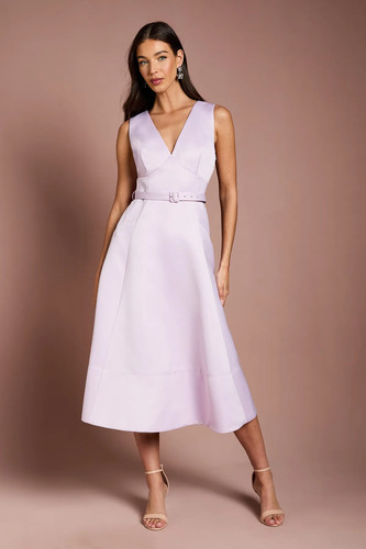 Coast lilac fit flare dress - lilac,