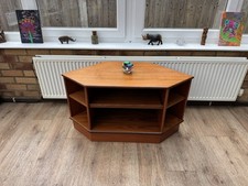G Plan Corner TV unite Teak Mid Century Retro Vintage Sliding