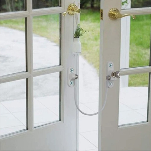 White window door cable - white,