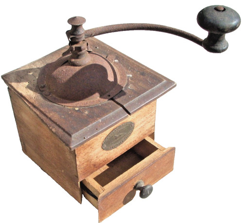 Vintage belgian coffee mill - coffee, /