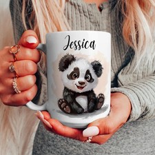 Personalised Panda Mug, Custom