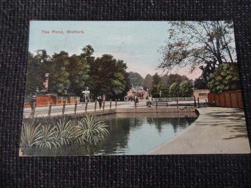 The pond watford postcard - watford,
