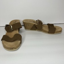 Bio Green Cork Wedge Brown