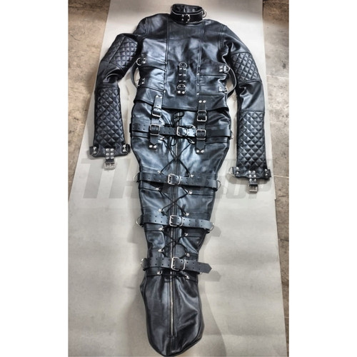 Real black leather - real,