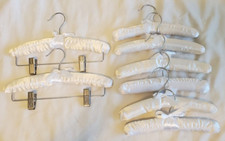 8 Hangers White Satin Padded 2