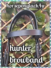 SHOW HUNTER LEATHER BROWBANDS