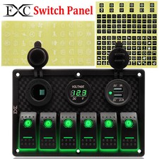 6 Gang Toggle Switch Panel