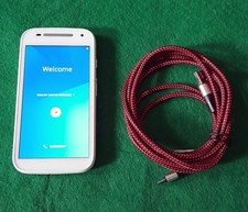 Motorola Moto E 2nd Gen White, 8GB 4.5 in 5MP 1GB Android Smartphone, Unlocked