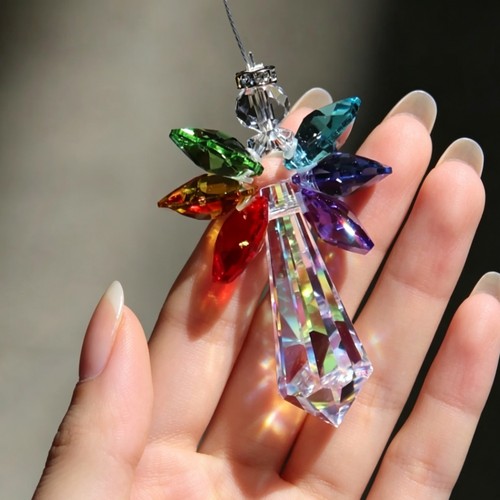 Crystal prism suncatcher beads - prism,