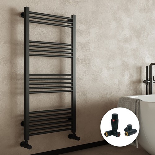 Matt black bathroom - matt, straight