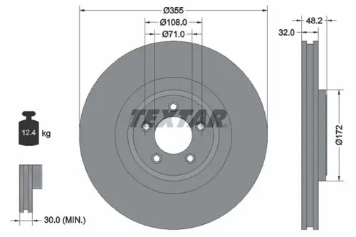 Brake disc internally - 2x,