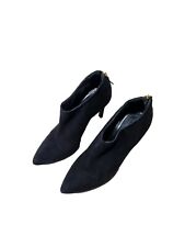 Alberto Zago Womens Suede Shoes Size UK 4.5 EU 37.5 Black