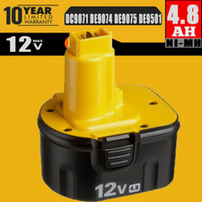For Dewalt 12V Battery DE9074 4.8AH DC9071 DE9074 DW9071 DE9071 Cordless Battery