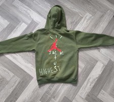 Travis Scott x Nike Jordan Highest In The Room Cactus Jack Olive Hoodie Small