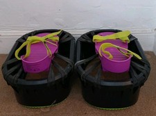 Purple And Green Moon Shoes - trampolines for your feet - kids toys