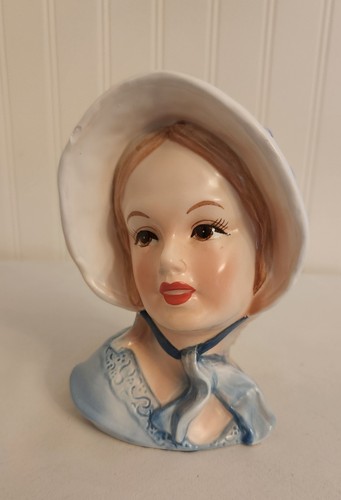 Vintage lady head vase - vintage,
