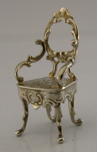German 800 silver miniature - silver,