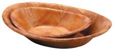 4x Oval Wooden Food
