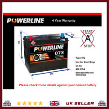 Car Battery 072 Powerline 072