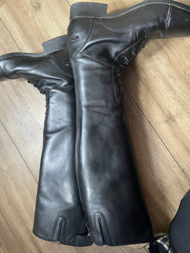 Ariat black leather long - ariat,