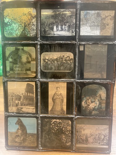 Vintage leaded glass art - vintage,