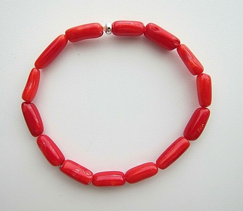 Genuine red coral bracelet - genuine,