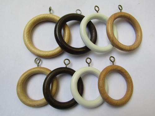 Wooden curtain pole rings - curtain,