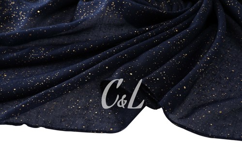 Shining gold dots print scarf - gold,