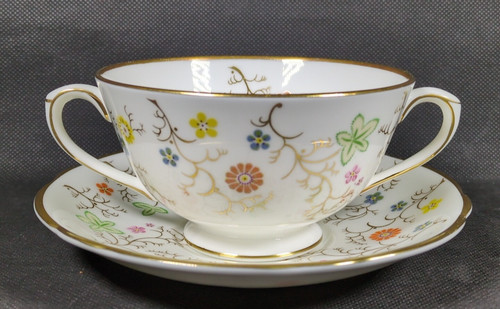 Coalport soup cup saucer - coalport,