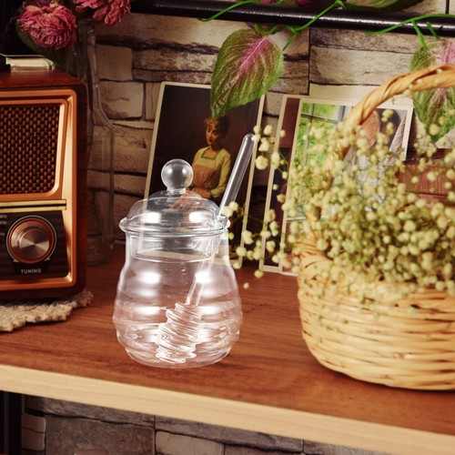 Honey jar and dipper set - jar,