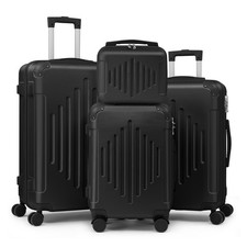 Suitcase ABS Cabin Hard Shell Luggage Travel Trolley 4-piece set