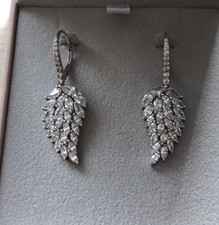 Michelle Mone Diamonique Platinum Plated 925 Silver Earrings NWOT
