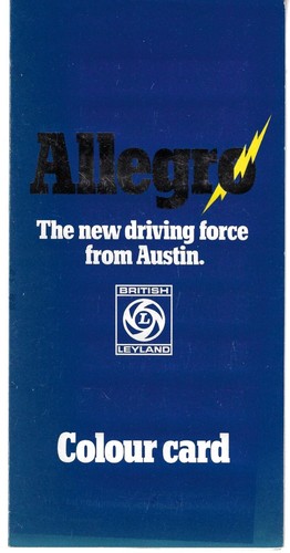 Austin allegro series colour - allegro, 1
