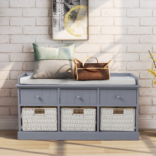 Bluish grey wooden hallway - bluish,