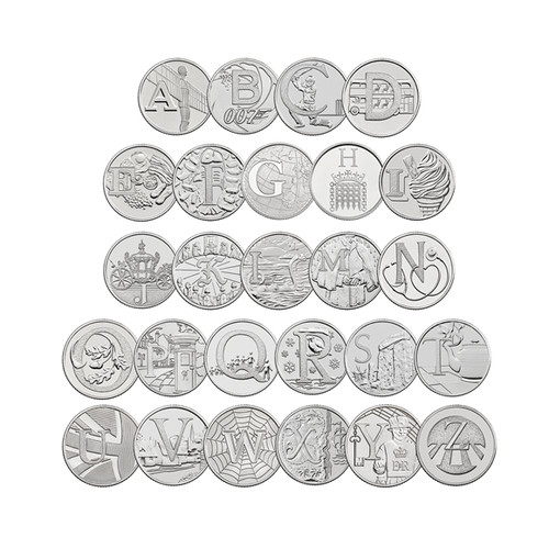10p alphabet 2018 2019 - a-z,