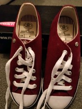 Womens Burgundy Lace Up Pumps