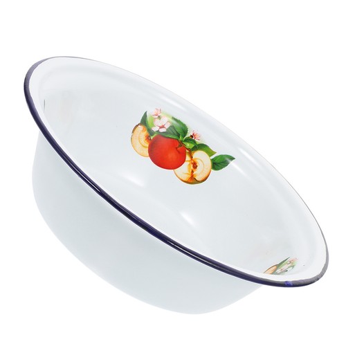 Enamel basin thickened - thickened, soup