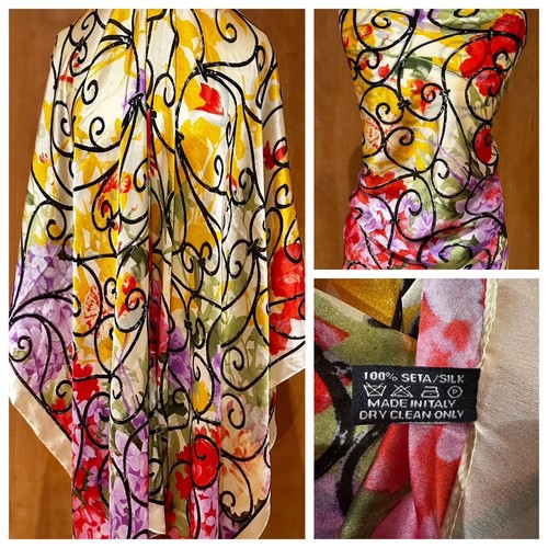 Designer inspired vintage - inspired, silk