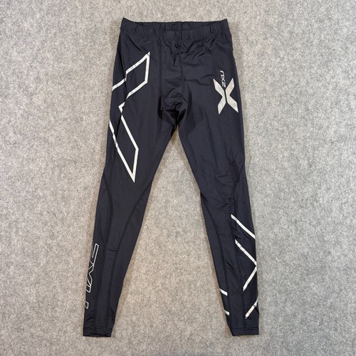 2xu black white graphic elite - black,