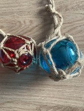 2 x Glass 8cm  Fishing Boat