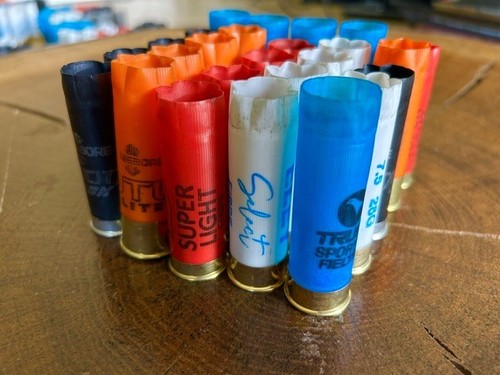 Spent shotgun cartridge cases - shotgun,