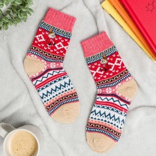 Official Moomin Fair Isle Little My Socks from House Of Disaster