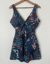 Bonmarché Swim Skirt / Swimdress with Geometric Floral Print BN Size 18