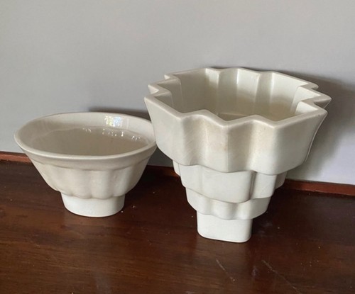 Pair english stoneware jelly - pair,