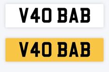 V40 BAB ? BABS Barbara Barbi Babe Baby Volvo Vicky Private Registration Plate