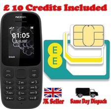 Nokia 105 Unlocked 4th Edition Brand New Dual Sim Black Colour