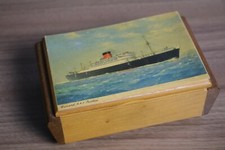 Vintage Tallent of Old Bond Street Music Jewelry Box England Cunard RMS Parthia